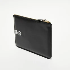 Femme Comme des Garçons Pochette Wallet en Cuir Bags In Black noire - 22x16x0.5 cm