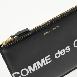 Femme Comme des Garçons Pochette Wallet en Cuir Bags In Black noire - 22x16x0.5 cm