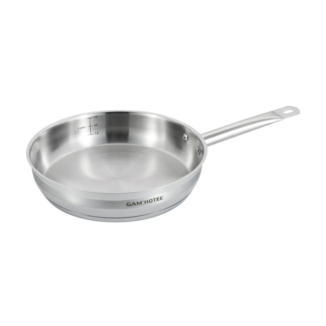 Gam'Hotel Poêle induction argentée - D.28 cm