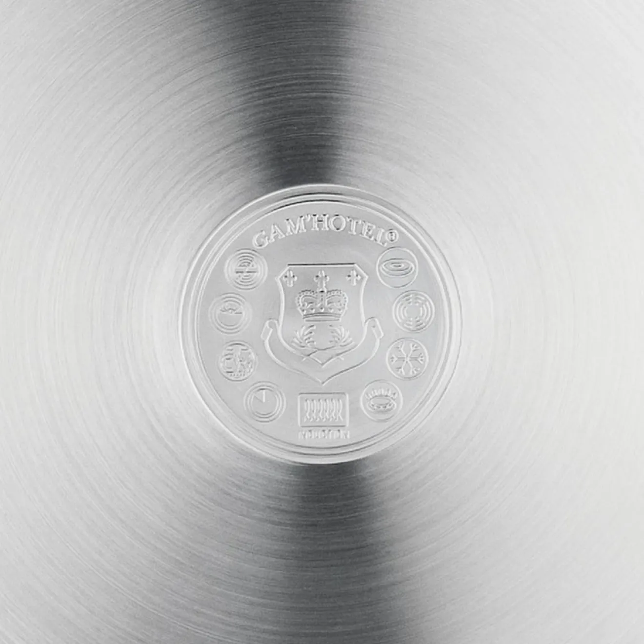 Gam'Hotel Poêle induction argentée - D.28 cm