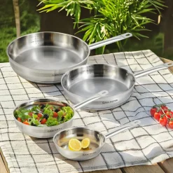 Gam'Hotel Poêle induction argentée - D.24 cm