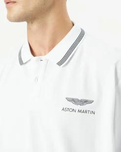 Best Hackett London Polo Aston Martin Racing Détail Col blanc