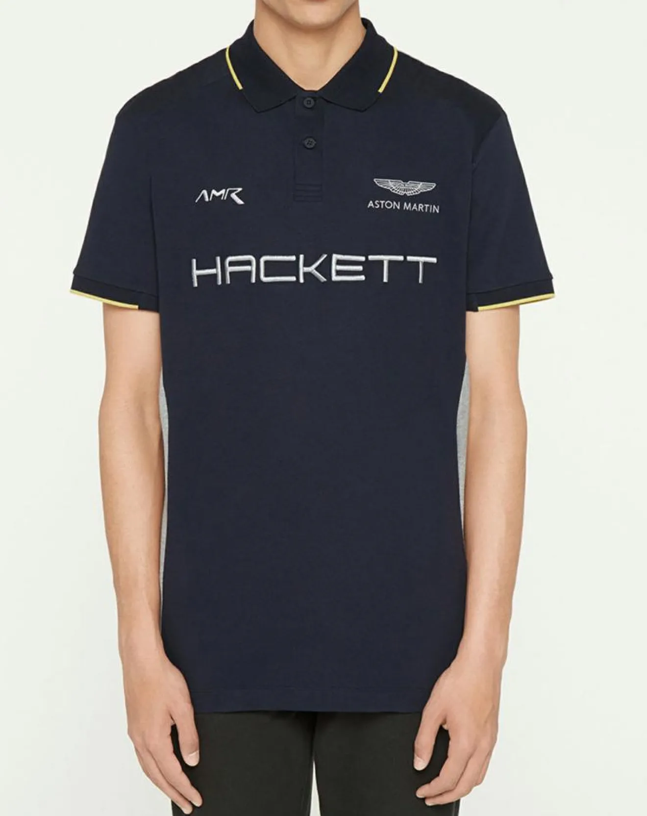 Online Hackett London Polo Classic Fit Aston Martin Racing mix bleu/gris
