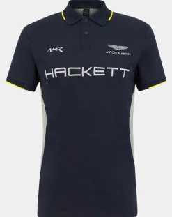 Online Hackett London Polo Classic Fit Aston Martin Racing mix bleu/gris