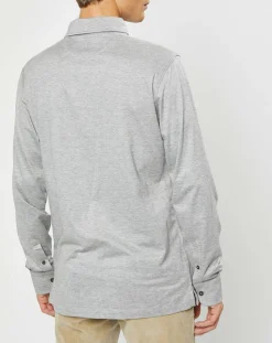 Homme Hackett London Polo Classic Fit Mercerise gris