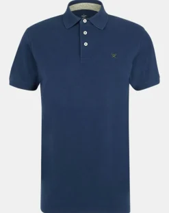 Outlet Hackett London Polo Classic Fit Piqué bleu marine