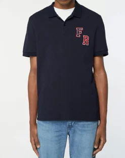 Homme Galeries Lafayette Polo en Coton piqué Piaf bleu marine