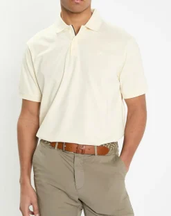 Homme Hackett London Polo en Jersey Regular Fit uni Smart écru