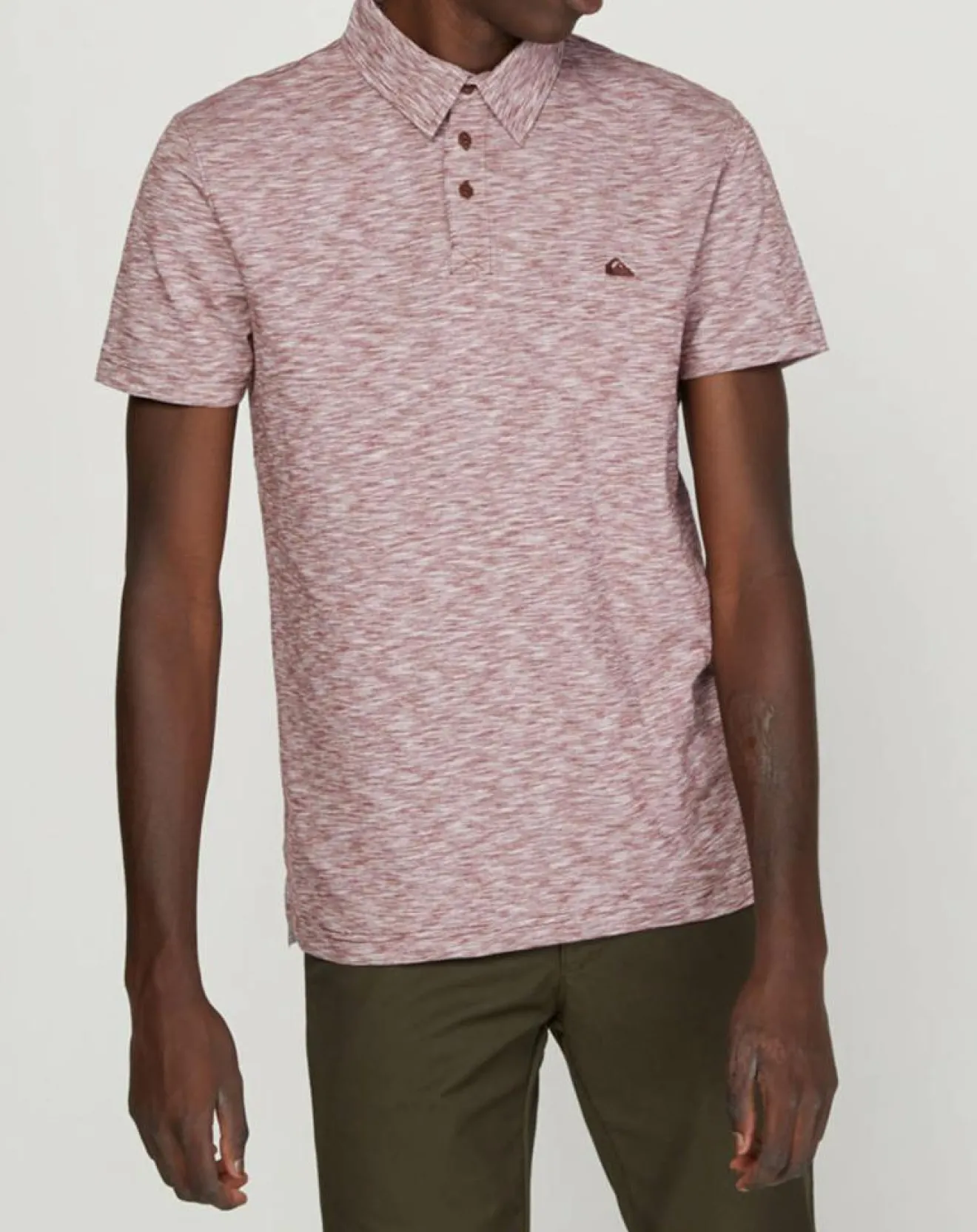 Homme Quiksilver Polo Everyday Sun Cruise bordeaux chiné