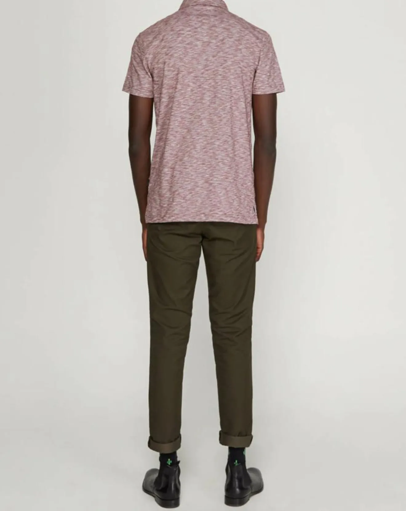 Homme Quiksilver Polo Everyday Sun Cruise bordeaux chiné