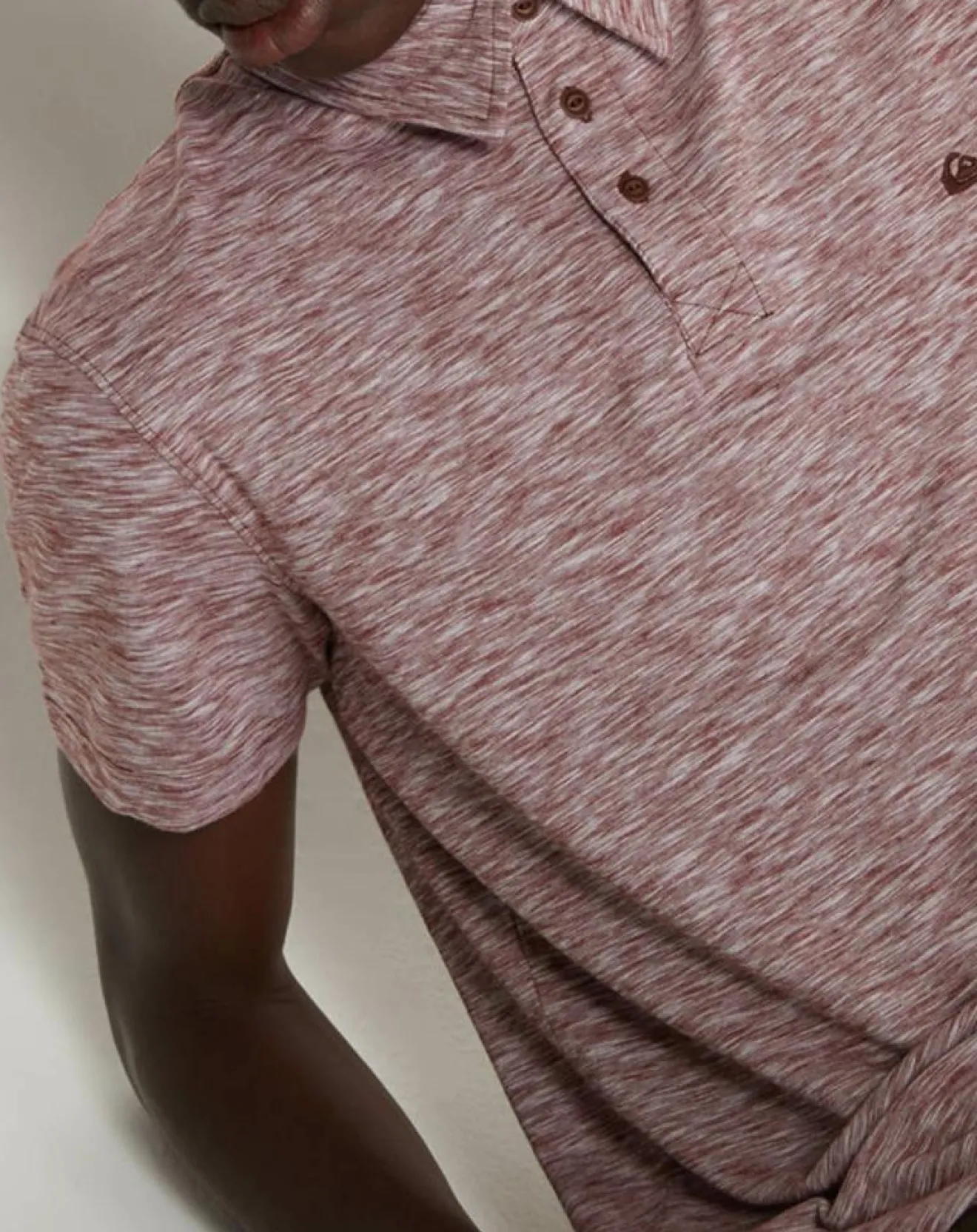 Homme Quiksilver Polo Everyday Sun Cruise bordeaux chiné