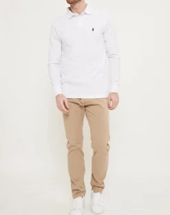 Homme Country Classics by MCS Polo manches longues Classic blanc
