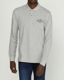 Homme Quiksilver Polo Miz Kimitt gris clair