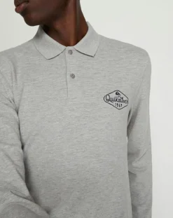 Homme Quiksilver Polo Miz Kimitt gris clair
