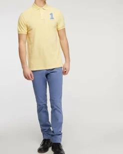 Outlet Hackett London Polo Numéro 1 jaune clair