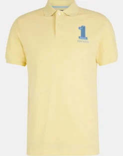 Outlet Hackett London Polo Numéro 1 jaune clair