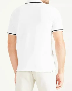 Homme Dockers Polo Piqué Slim Fit blanc