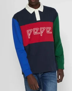 Homme Pepe Jeans Polo Plakem Colorblock multicolore