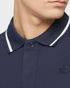 Discount North Sails Polo Regular Coolmax® bleu marine