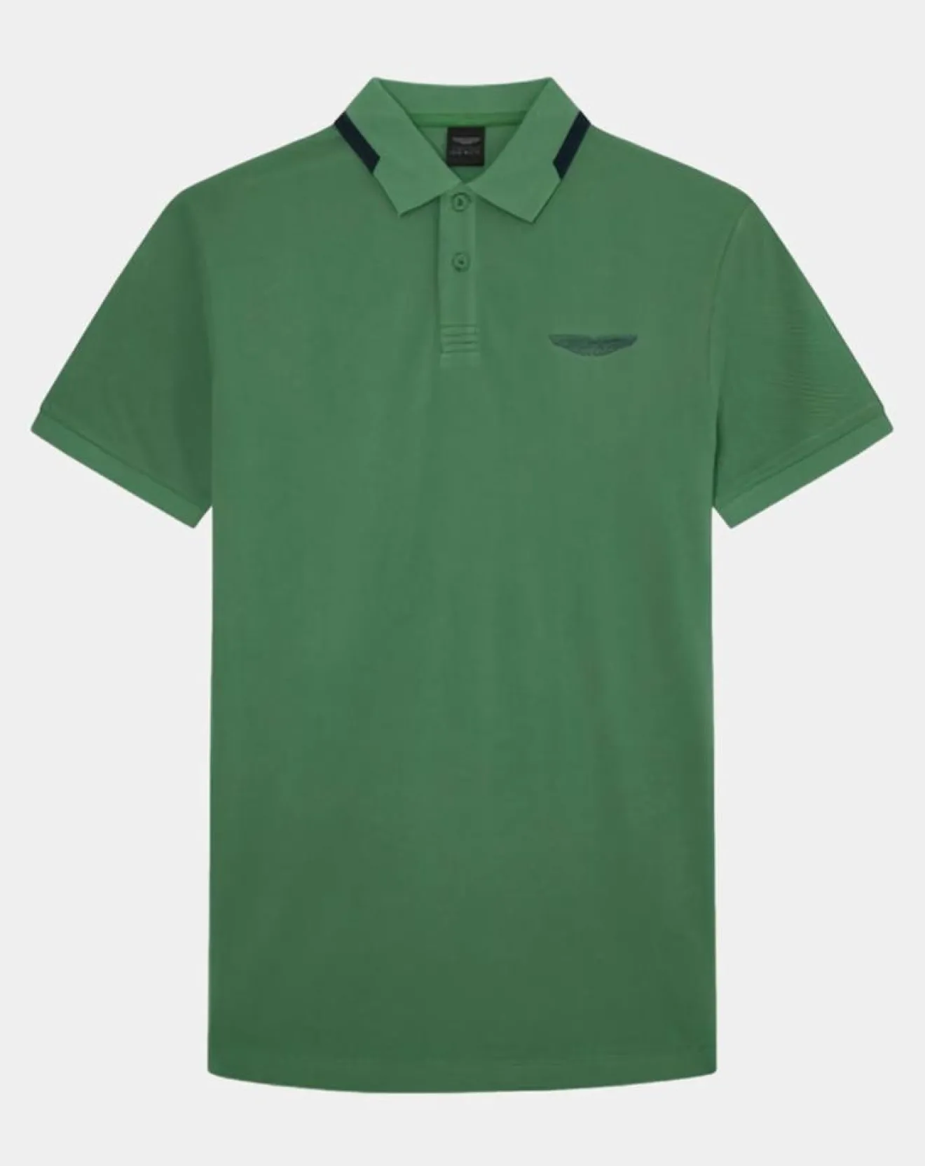 Outlet Hackett London Polo Regular Fit Aston Martin Racing Détail Col vert clair