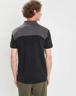 Homme Hackett London Polo Regular Fit Aston Martin Racing Colorblok noir/gris