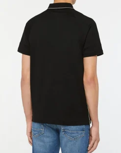 Homme Hackett London Polo Regular Fit Galon Aston Martin Racing noir