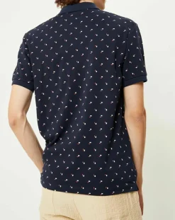 Homme Scotch & Soda Polo Regular Fit imprimé Square bleu marine