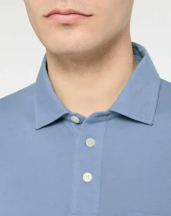 Homme Hackett London Polo Regular Fit Jersey bleu ciel