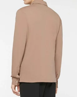 Outlet Hackett London Polo Regular Fit Jersey beige foncé