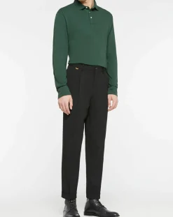 Outlet Hackett London Polo Regular Fit Jersey vert foncé