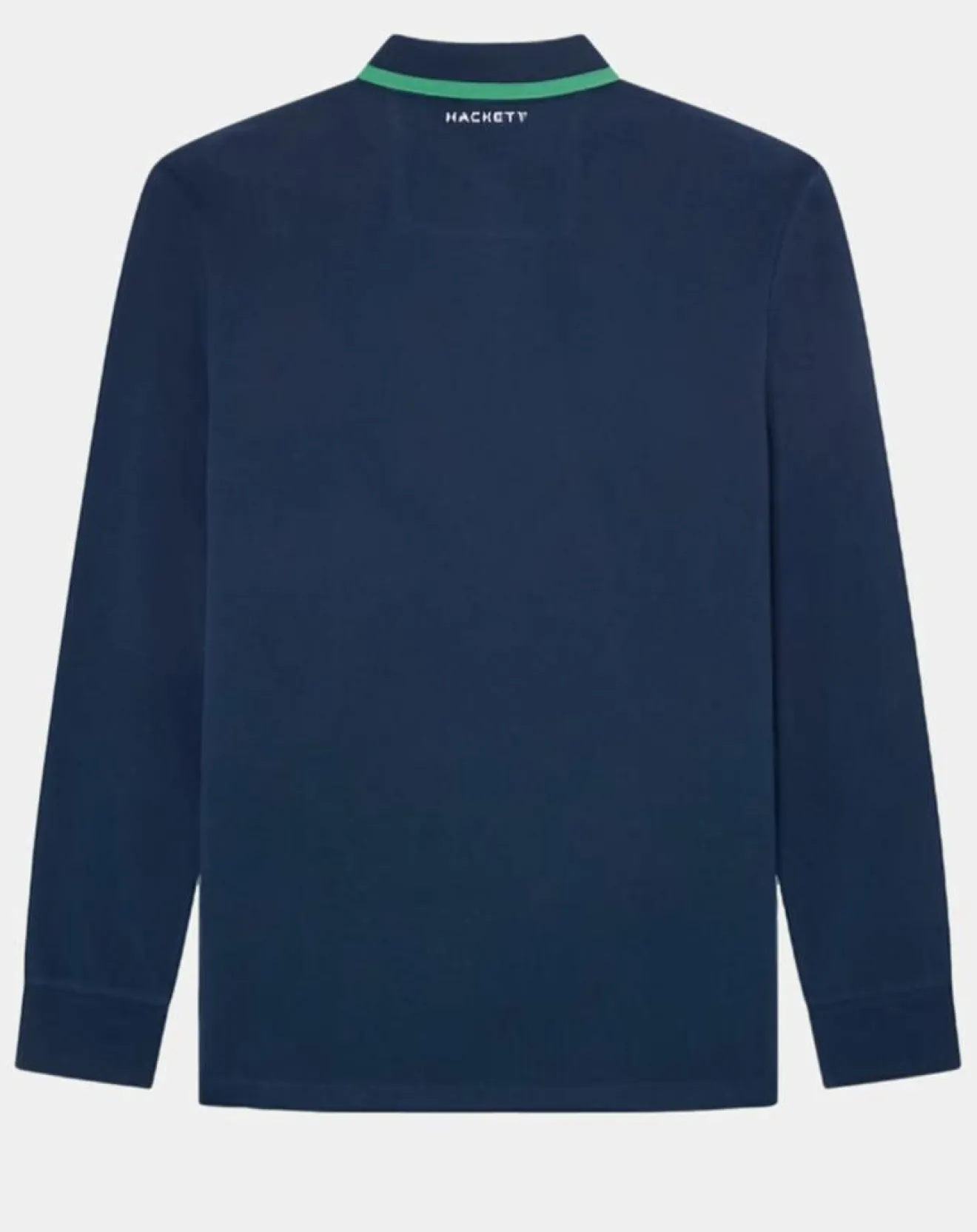 Homme Hackett London Polo Regular Fit manches longues Aston Martin Racing bleu foncé