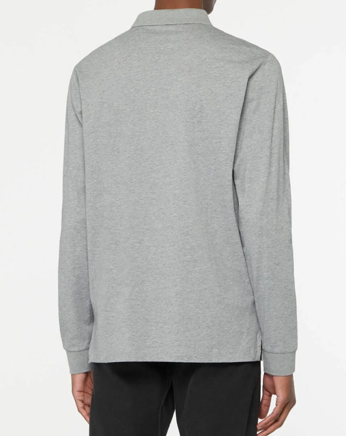 Homme Hackett London Polo Regular Fit zippé gris moyen