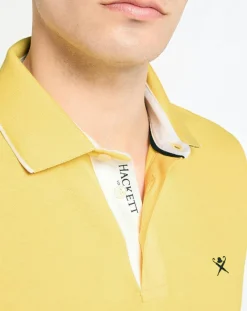 Homme Hackett London Polo Slim Fit jaune