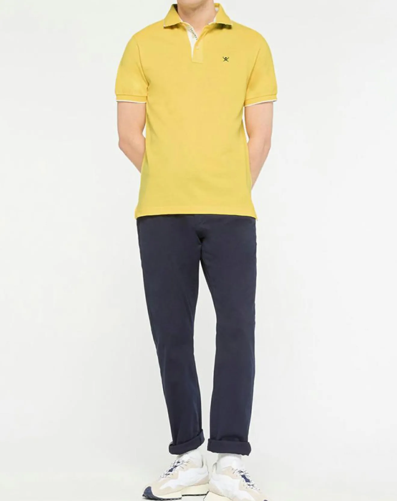 Homme Hackett London Polo Slim Fit jaune