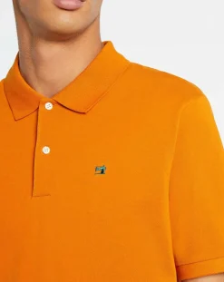 Homme Scotch & Soda Polo Slim Fit piqué orange