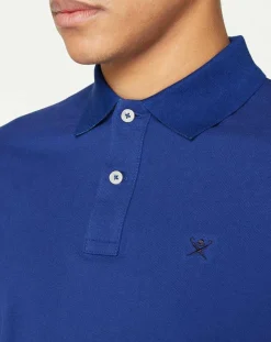Hot Hackett London Polo Slim Fit uni bleu