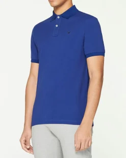Hot Hackett London Polo Slim Fit uni bleu