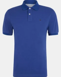 Hot Hackett London Polo Slim Fit uni bleu