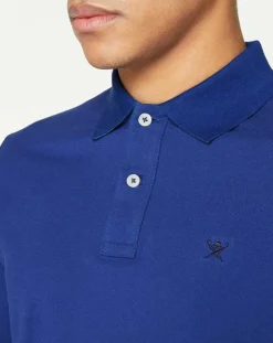 Hot Hackett London Polo Slim Fit uni bleu