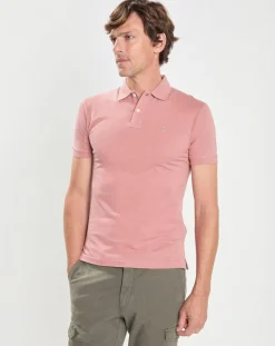 Homme Hackett London Polo Slim Fit uni Piqué rose