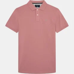 Homme Hackett London Polo Slim Fit uni Piqué rose