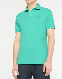 Homme Hackett London Polo Slim Fit vert moyen