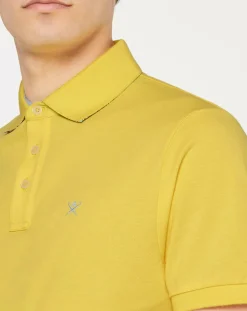 Online Hackett London Polo uni jaune