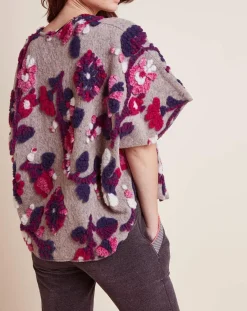 Best Le Chat Poncho en Laine mélangée Mila multicolore