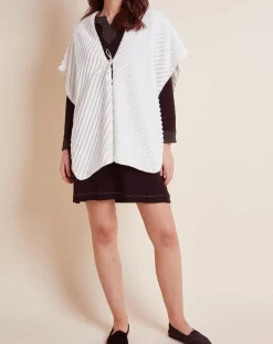 Clearance Le Chat Poncho Essentiel écru