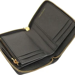 Femme Tory Burch Portefeuille en Cuir Emerson noir - 11.5x9x2.5 cm