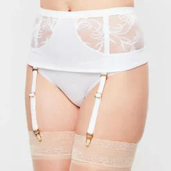 Femme La Perla Porte-jarretelles Zephyra blanc