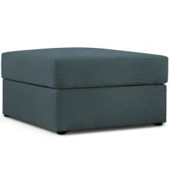 Online Mazzini Sofas Pouf Quince bleu - 64x64x37 cm
