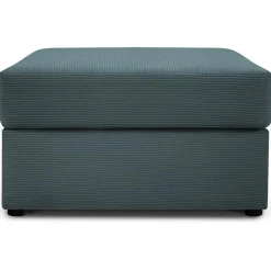 Online Mazzini Sofas Pouf Quince bleu - 64x64x37 cm