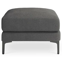 New Mazzini Sofas Pouf Venus gris foncé - 65x65x47 cm
